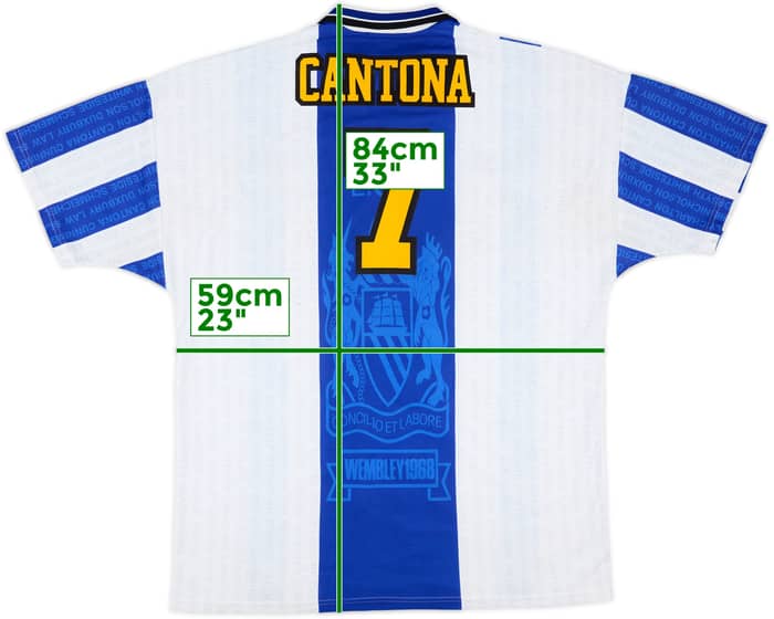 1994-96 Manchester United Third Shirt Cantona #7 - 8/10 - (XL)