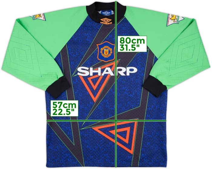 1994-96 Manchester United GK Shirt Schmeichel #1 - 8/10 - (L)