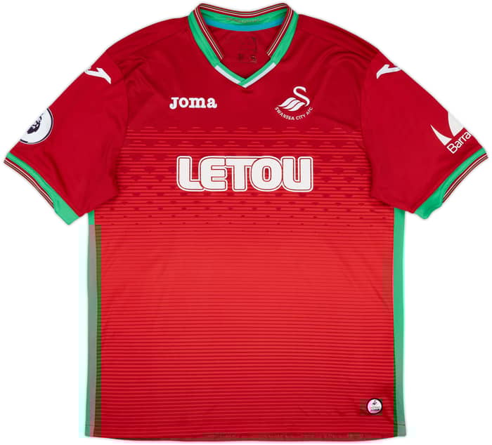 2017-18 Swansea Away Shirt Wilfried #2 - 7/10 - (XL)