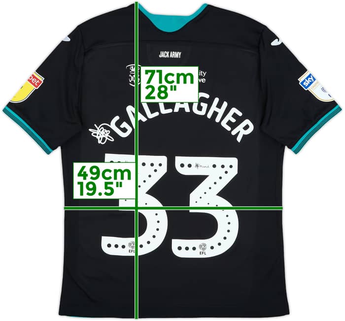 2016-17 Swansea Away Shirt Gallagher #33 - 7/10 - (M)