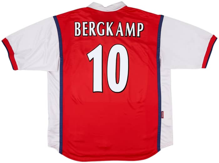 1998-99 Arsenal Home Shirt Bergkamp #10 - 7/10 - (XXL)