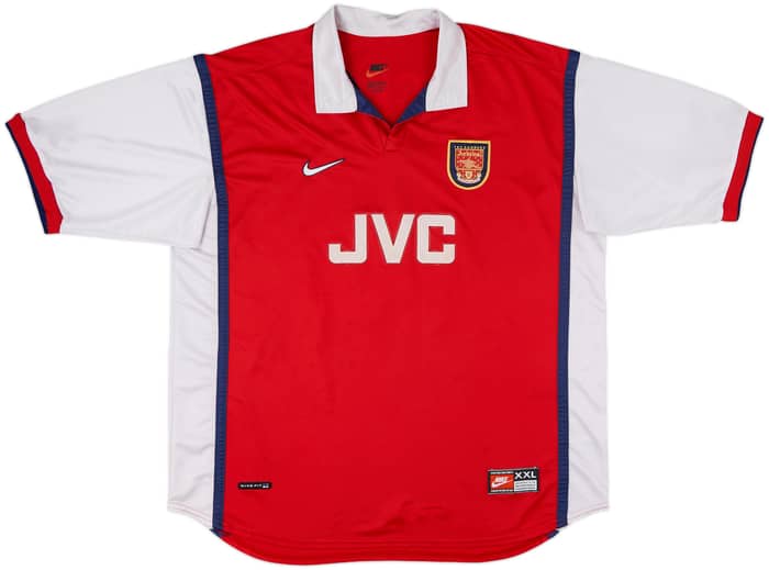 1998-99 Arsenal Home Shirt Bergkamp #10 - 7/10 - (XXL)