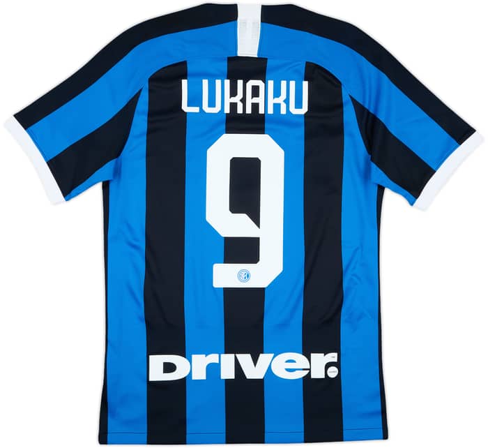 2019-20 Inter Milan Home Shirt Lukaku #9 - 10/10 - (S)