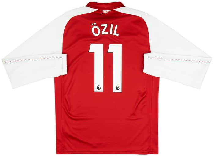 2017-18 Arsenal Home L/S Shirt Ozil #11 - 9/10 - (M)