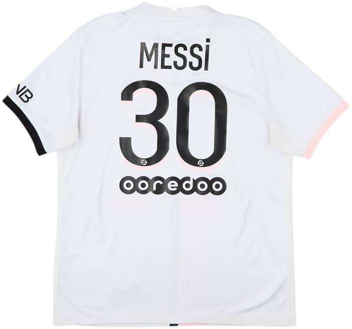 2021-22 Paris Saint-Germain Away Shirt Messi #30 - 6/10 - (L)