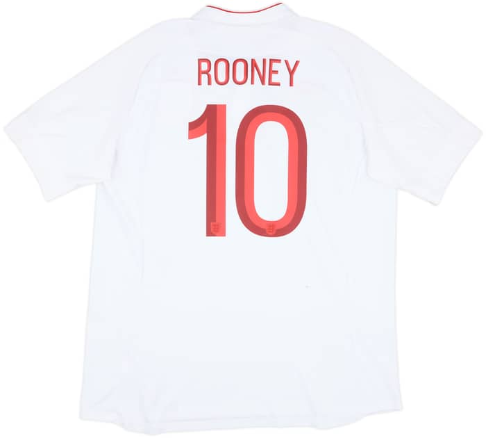 2012-13 England Home Shirt Rooney #10 - 7/10 - (XL)