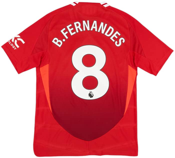 2024-25 Manchester United Authentic Home Shirt B.Fernandes #8 - 10/10 - (M)