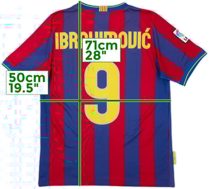 2009-10 Barcelona Home Shirt Ibrahimovic #9 - 5/10 - (S)
