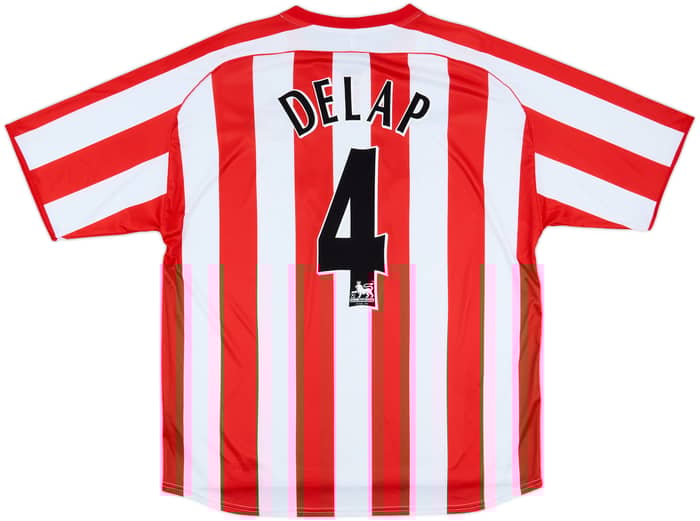2005-07 Sunderland Home Shirt Delap #4 - 9/10 - (XL)
