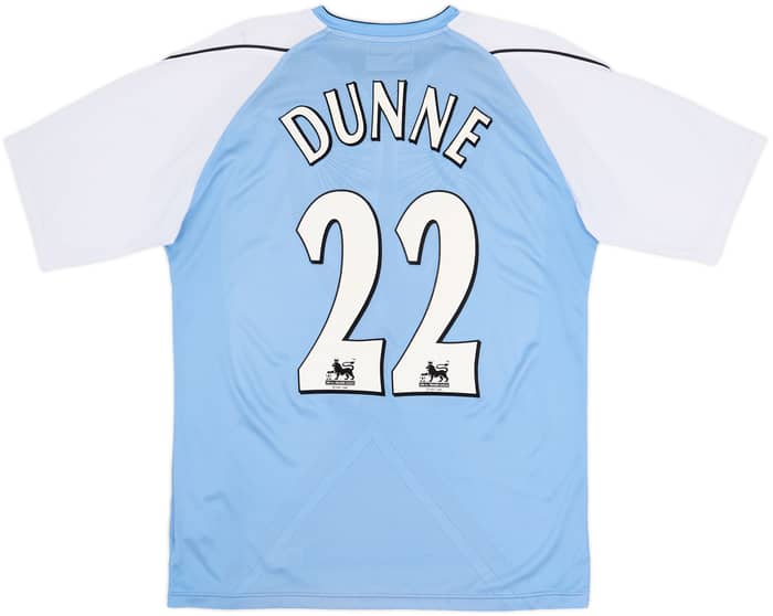 2006-07 Manchester City Home Shirt Dunne #22 - 8/10 - (L)