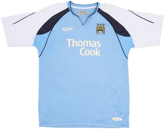 2006-07 Manchester City Home Shirt Dunne #22 - 8/10 - (L)