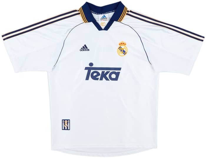 1998-00 Real Madrid Home Shirt Raul #7 - 10/10 - (L)