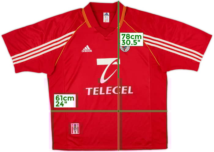 1998-99 Benfica Home Shirt - 8/10 - (XL)