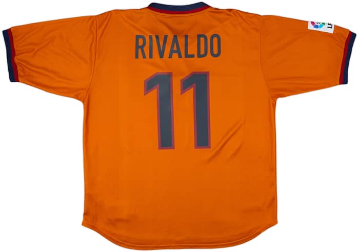 1998-00 Barcelona Third Shirt Rivaldo #11 - 8/10 - (XL)