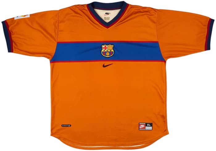 1998-00 Barcelona Third Shirt Rivaldo #11 - 8/10 - (XL)