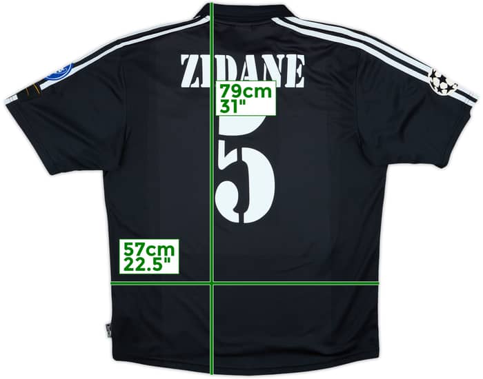 2002-03 Real Madrid Centenary Away Shirt Zidane #5 - 8/10 - (L)