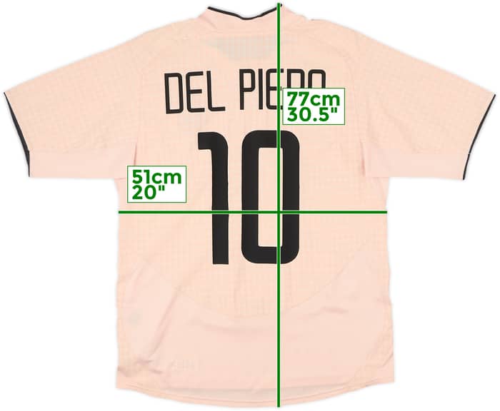 2003-04 Juventus Away Shirt Del Piero #10 - 8/10 - (L)