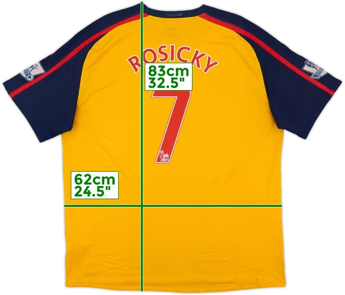 2008-09 Arsenal Away Shirt Rosicky #7 - 5/10 - (XXL)