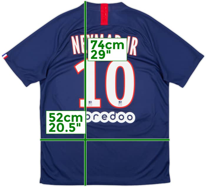 2019-20 Paris Saint-Germain Home Shirt Neymar Jr #10 - 8/10 - (L)