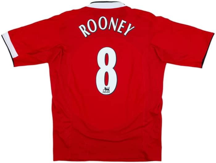 2004-06 Manchester United Home Shirt Rooney #8 - 9/10 - (L)
