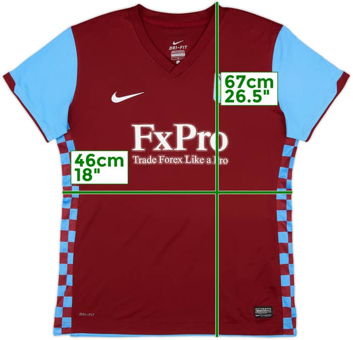 2010-11 Aston Villa Home Shirt - 8/10 - (Women's L)