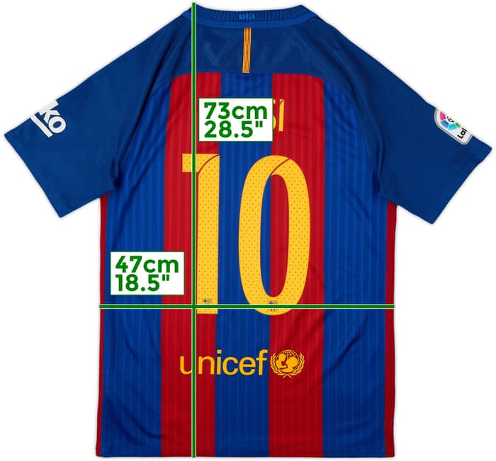 2016-17 Barcelona Home Shirt Messi #10 - 7/10 - (S)