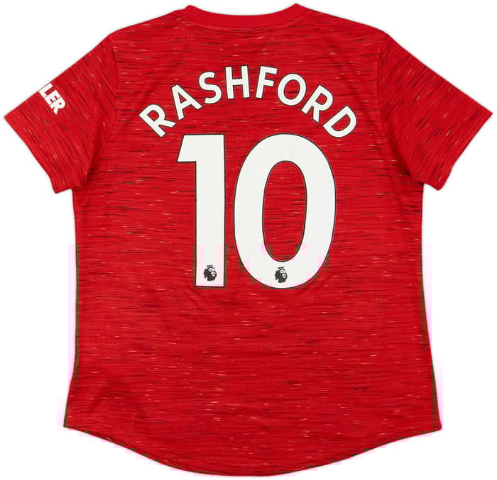 2020-21 Manchester United Home Shirt Rashford #10 - 6/10 - (Women's L)