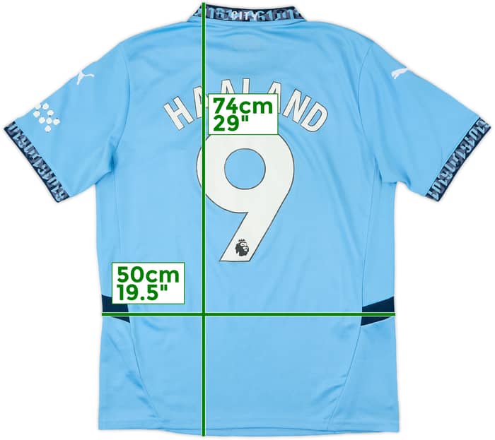 2024-25 Manchester City Home Shirt Haaland #9 - 5/10 - (M)