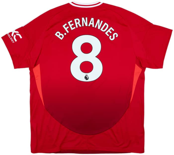 2024-25 Manchester United Home Shirt B.Fernandes #8 - 8/10 - (XXL)