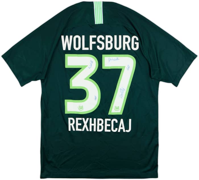 2019-20 Wolfsburg Signed Home Shirt Rexhbecaj #37 - 7/10 - (M)