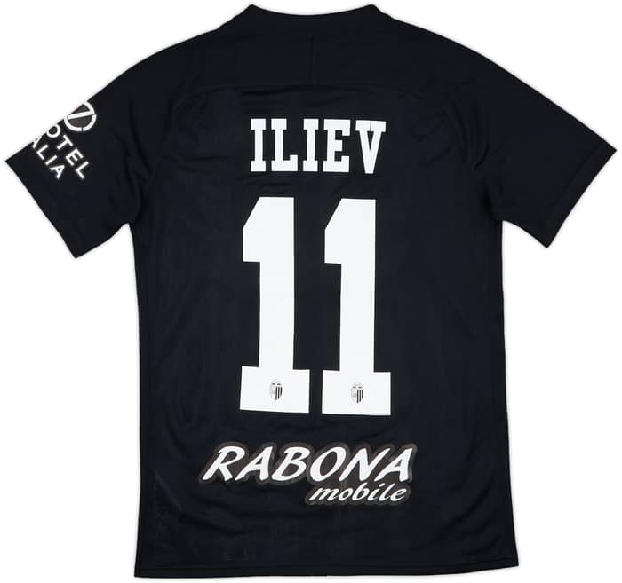 2020-21 Ascoli Home Shirt Iliev #11 - 9/10 - (M)
