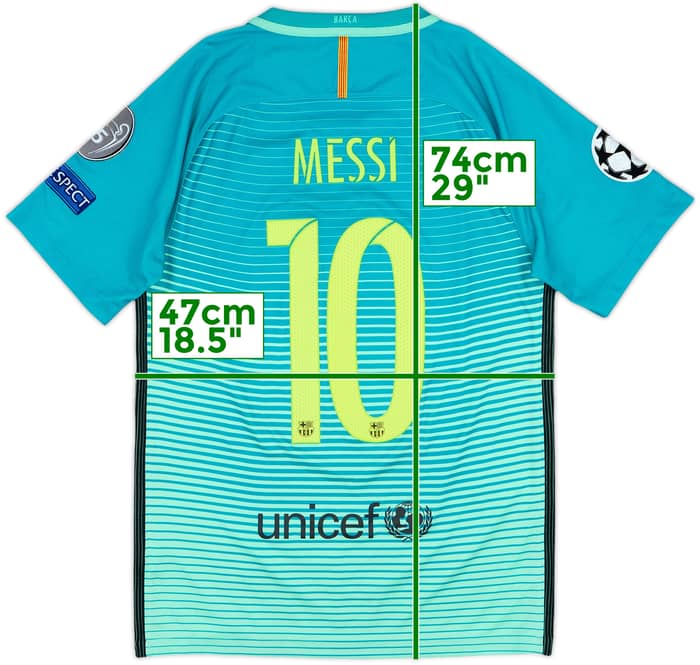 2016-17 Barcelona Third Shirt Messi #10 - 8/10 - (S)