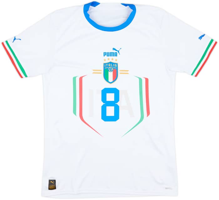2022-23 Italy Away Shirt Jorginho #8 - 8/10 - (L)