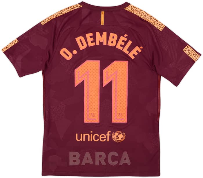 2017-18 Barcelona Third Shirt O.Dembele #11 - 7/10 - (S)