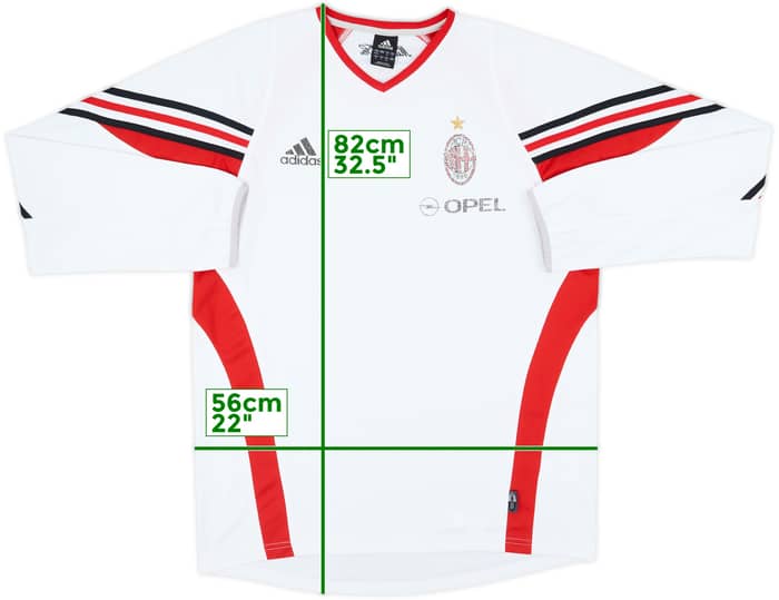 2002-03 AC Milan adidas Player Issue Training L/S Shirt - 4/10 - (L)