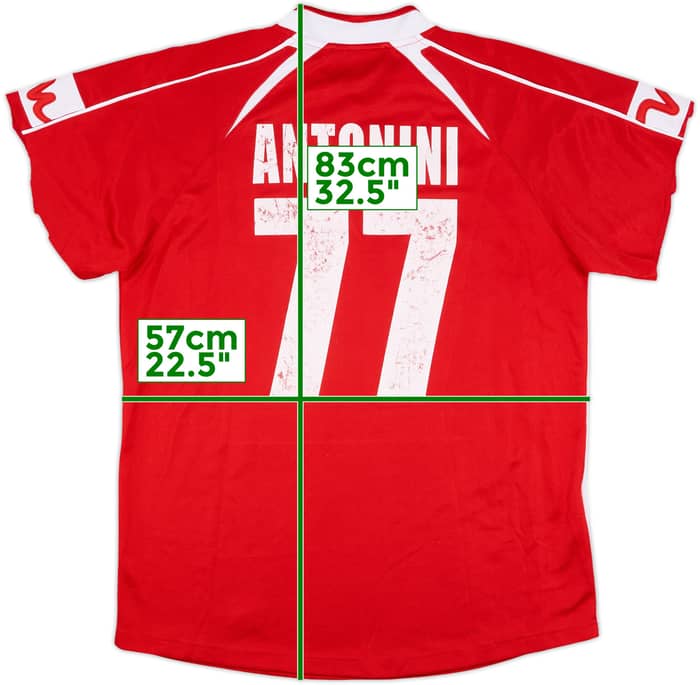 2005-06 Siena Away Shirt Antonini #77 - 4/10 - (L)