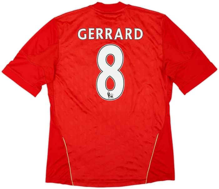 2010-12 Liverpool Home Shirt Gerrard #8 - 6/10 - (M)