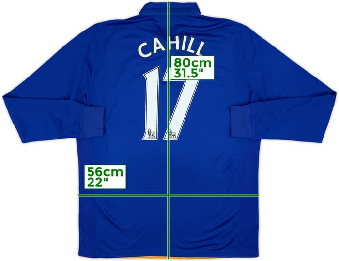 2011-12 Everton Home L/S Shirt Cahill #17 - 8/10 - (L)