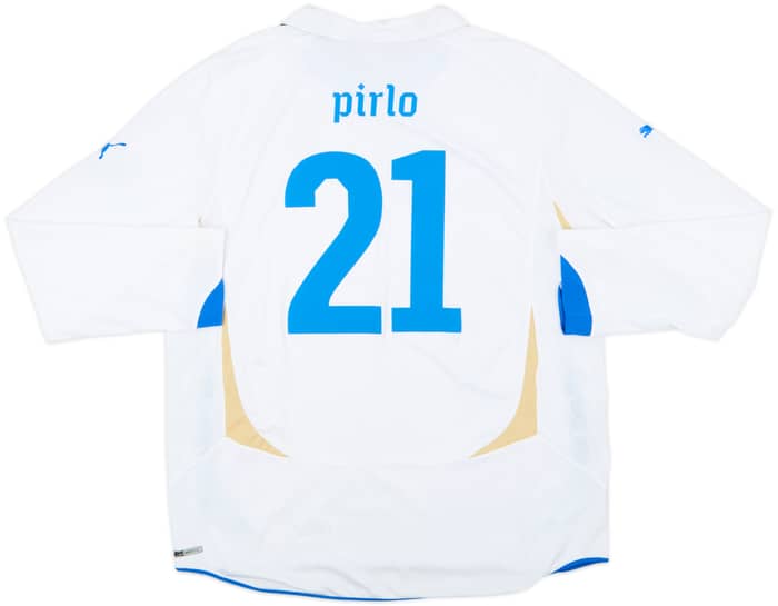 2010-12 Italy Away L/S Shirt Pirlo #21 - 8/10 - (XXL)