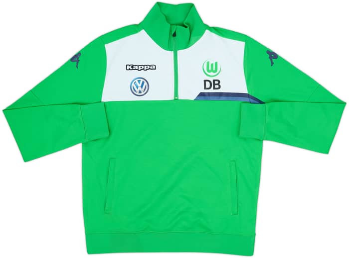 2014-15 Wolfsburg Staff Issue Kappa 1/4 Zip Drill Top DB - 5/10 - (L)