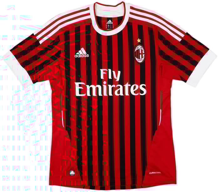 2011-12 AC Milan Home Shirt Ibrahimovic #11 - 9/10 - (S)