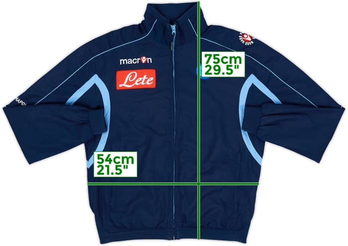 2010-11 Napoli Macron Track Jacket - 5/10 - (L)