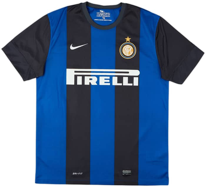 2012-13 Inter Milan Home Shirt Milito #22 - 8/10 - (L)