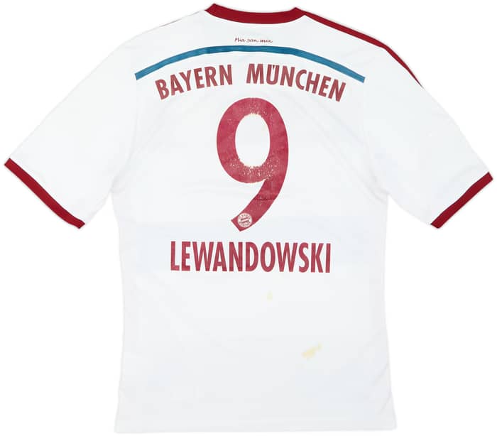 2014-15 Bayern Munich Away Shirt Lewandowski #9 - 4/10 - (M)