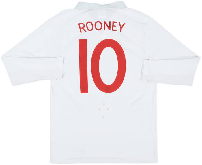 2009-10 England Home Shirt Rooney #10 - 7/10 - (M)