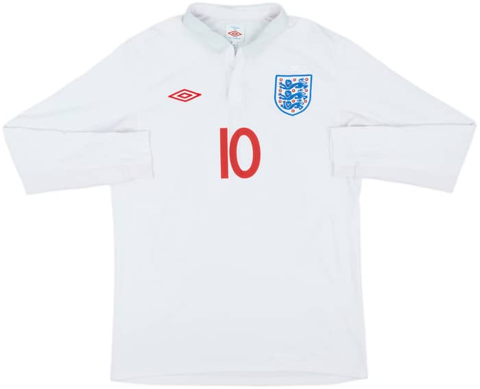 2009-10 England Home Shirt Rooney #10 - 7/10 - (M)