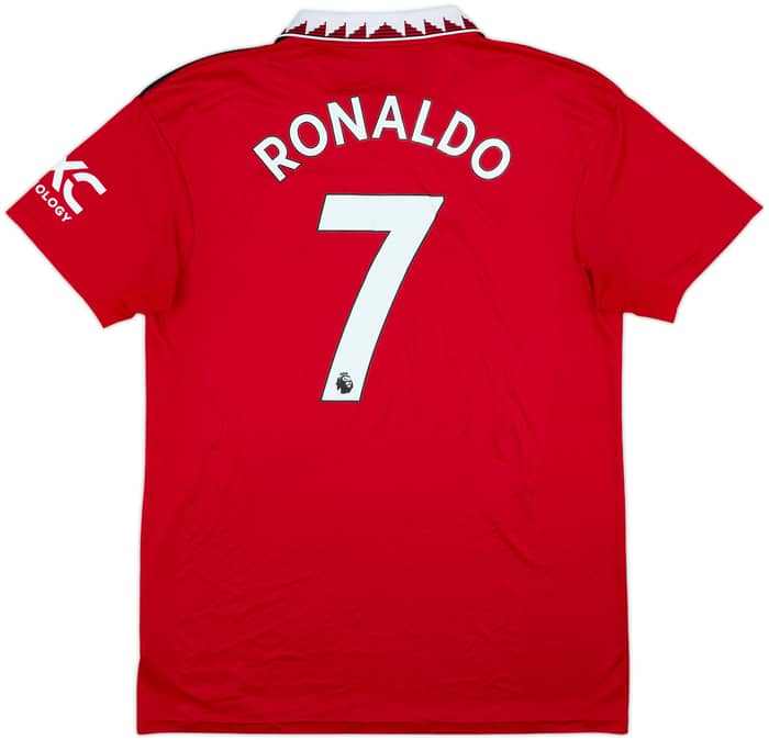 2022-23 Manchester United Home Shirt Ronaldo #7 - 6/10 - (L)