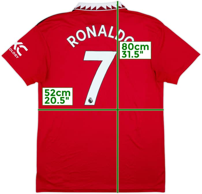 2022-23 Manchester United Home Shirt Ronaldo #7 - 6/10 - (L)