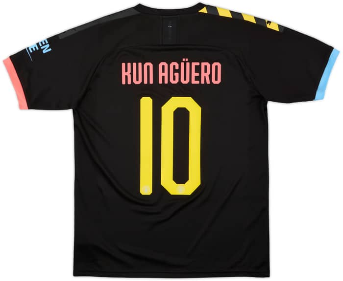 2019-20 Manchester City Away Shirt Kun Aguero #10 - 9/10 - (M)