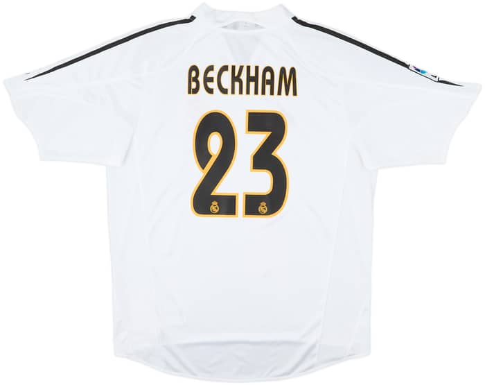 2004-05 Real Madrid Home Shirt Beckham #23 - 8/10 - (L)